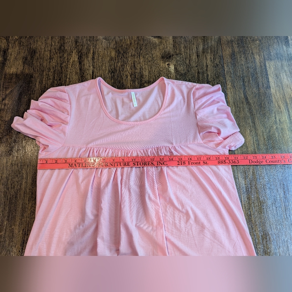 Pink Ruffle Sleeve Blouse‎ - Picture 7 of 8